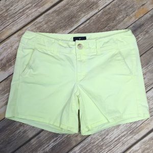 American Eagle Neon Yellow Shorts